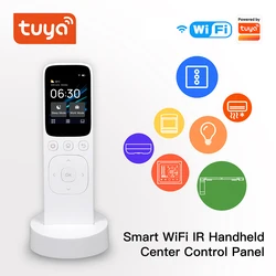 Panel de Control Central Tuya Smart WiFi IR, pantalla táctil inalámbrica con botones, controlador de Mano IR, funciona con dispositivos domésticos.