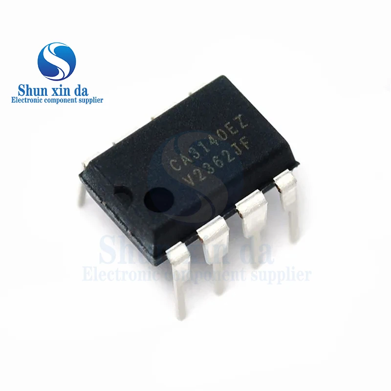 10PCS CA3140 CA3140E CA3140EZ DIP-8 4.5MHz BiMOS Operational Amplifier with MOSFET Input/Bipolar Output IC