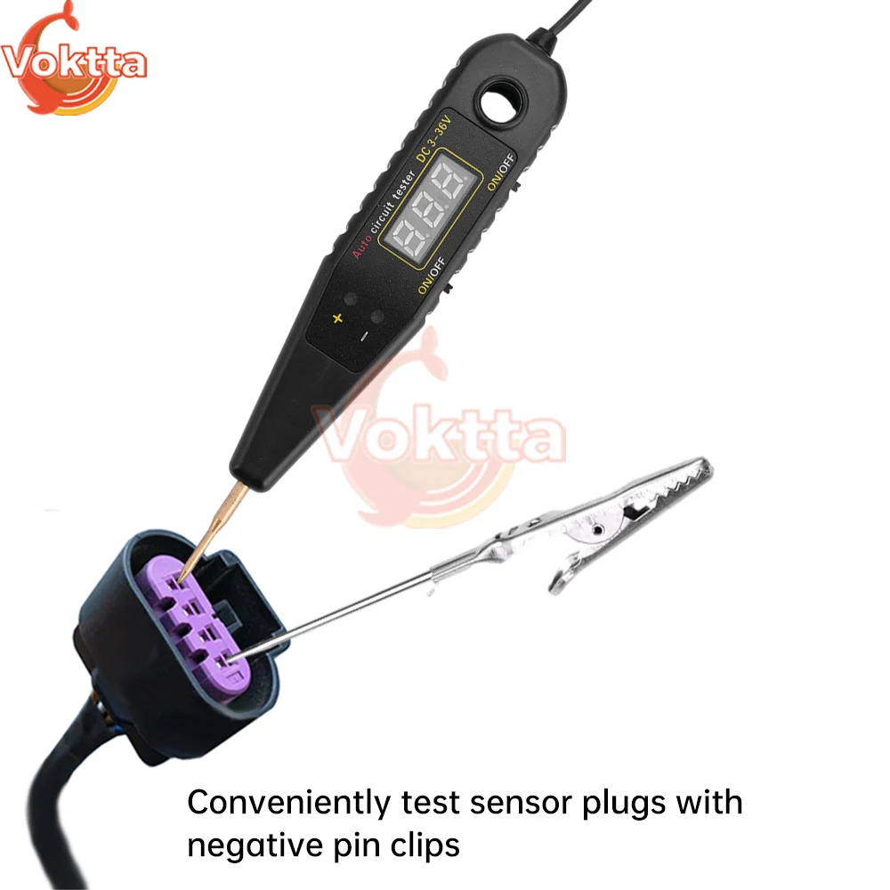 Imagem -03 - Circuito de Tensão Tester Pen Caneta Elétrica Automotiva Display Led Power Probe Voltage Detector Reparação Automóvel Ferramenta de Diagnóstico dc 336v