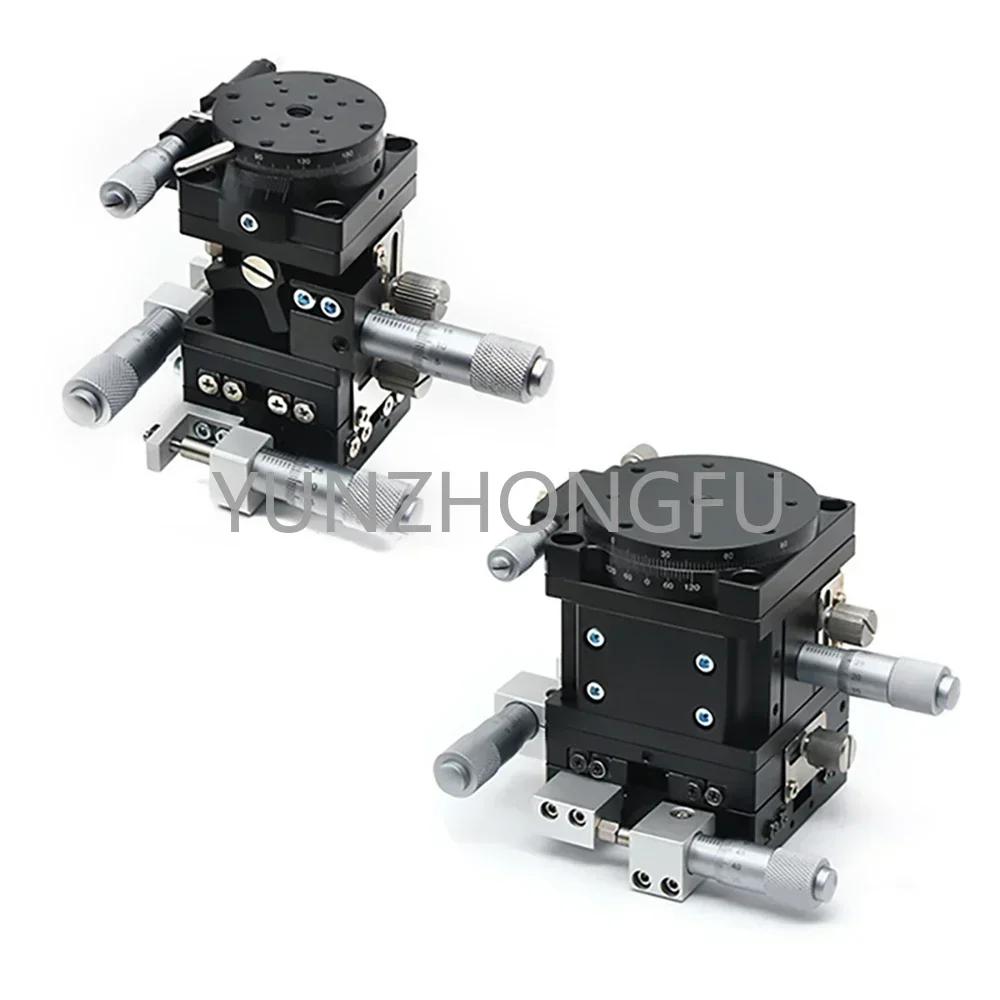 Lt60-lm Xyzr Manual Linear Multi Axis Stage Displacement Platform Sliding Table Adjustable Rotary