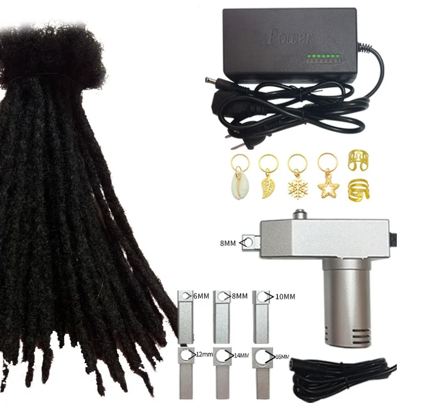 Portable Electric Crochet Machine for Human Hair Braiding Upgrade Dreadlock Making Tool Bearing Core Components 1 Year Warranty