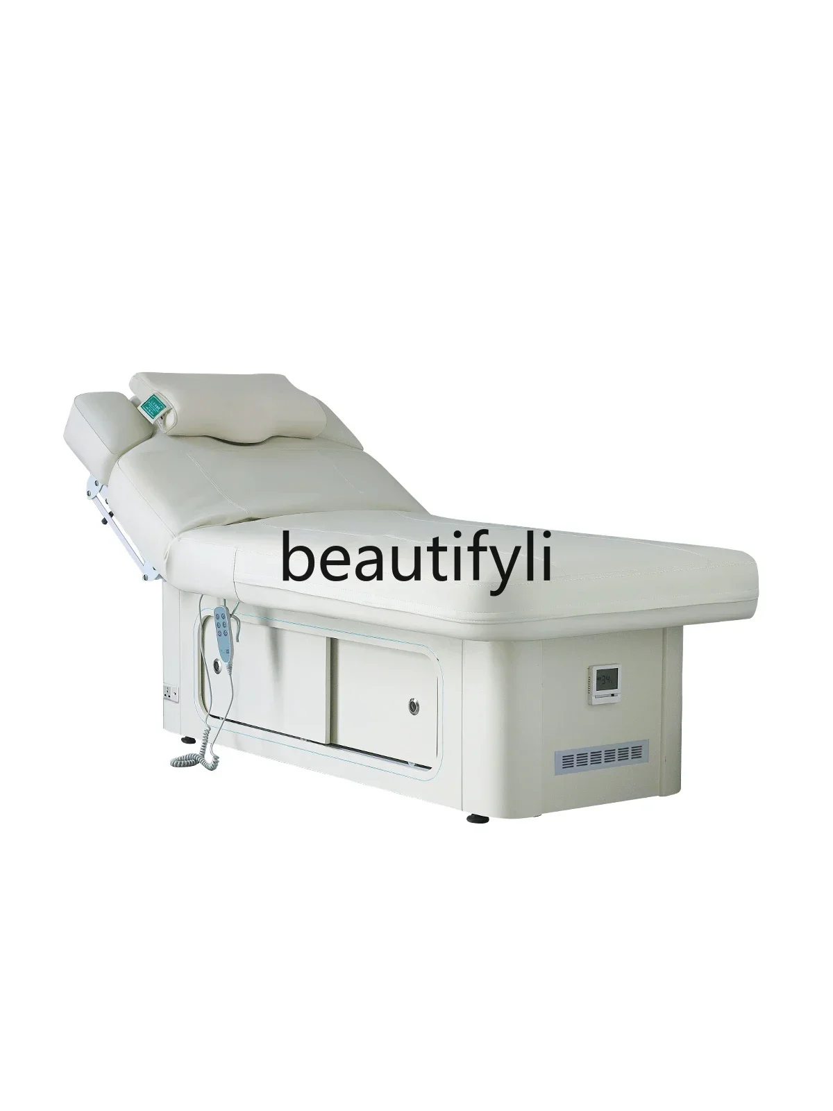 SS Automatic massage high-end beauty bed Electric skin management face wash bed Constant temperature latex music bed D1089