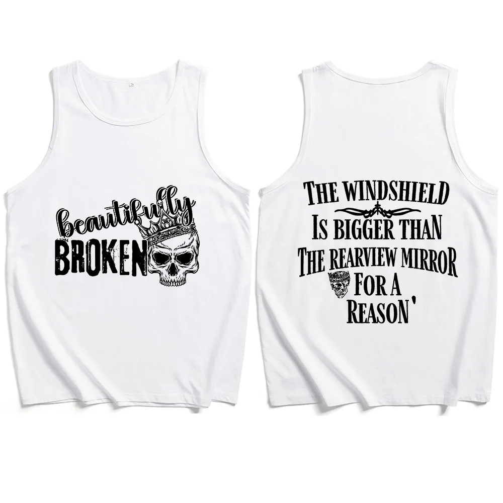 Jelly Roll Beautifully Broken Tour Tank Tops Vest  Man Woman Summer Casual Sleeveless T-shirt Fans Gift Tops