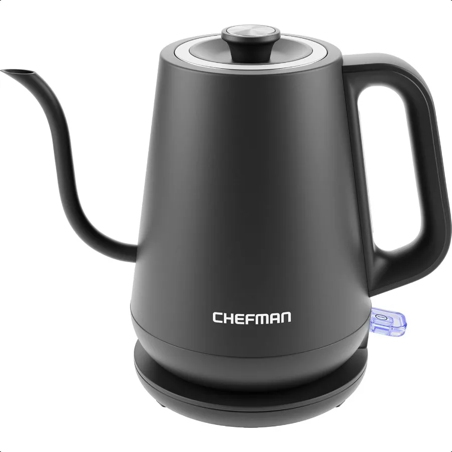 Hervidor eléctrico con cuello de cisne de 0,8 L, hervidor de té para café y té, operación OneTouch, protección contra ebullición, apagado automático Ultra