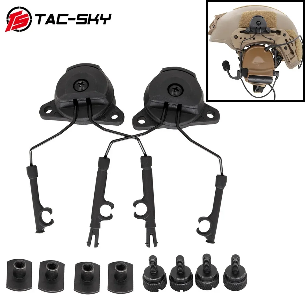 TS TAC-SKY COMTA I II III Tactical Headset Compatible with  Wendy EXFIL Tactical Helmet Rail Adapter