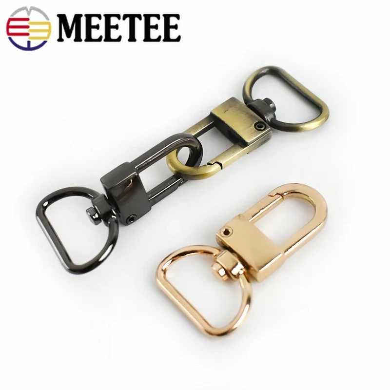 10/20pcs Meetee 13/16/19mm Metal Bag Buckles Swivel Trigger Snap Clasp Bags Strap Webbing Hanger Hook DIY Hardware Accessories