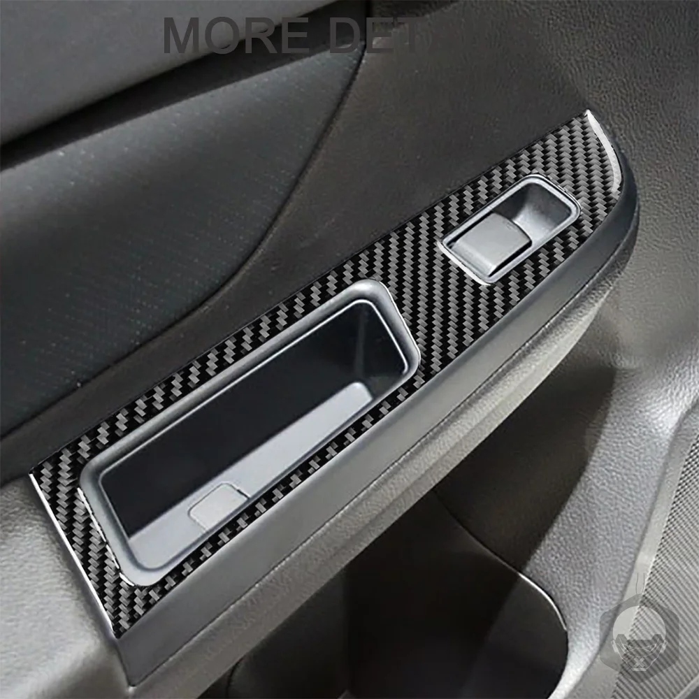 Carbon Fiber Car Accessories For Subaru Impreza XV Crosstrek 2012 2013 2014 Gear Panel Instrument Lift Cover Trim Sticker