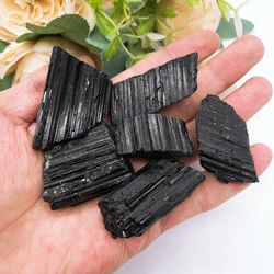 Natural Black Tourmaline Irregular Raw Specimen Crystal Quartz Rock Stone Mineral Gemstone Energy Healing Home Decor