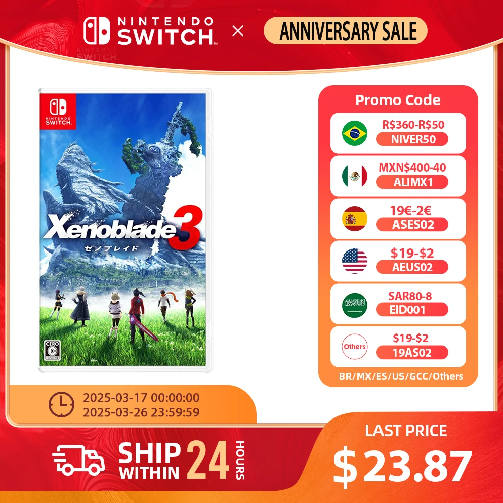 Xenoblade Chronicles 3 - Nintendo Switch Game Physical Game Card Support Single Player RPG Game for Nintendo Switch OLED