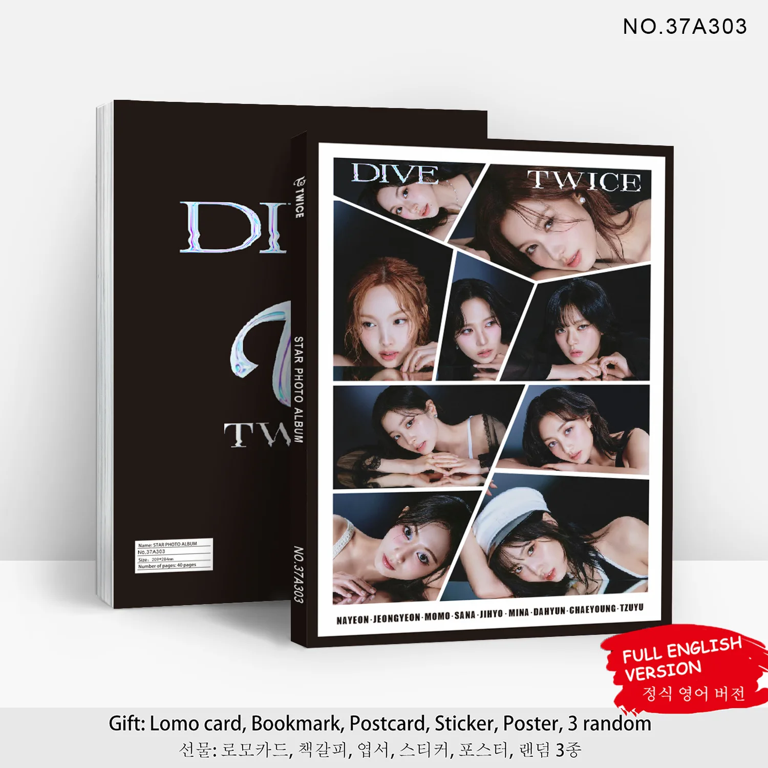 Kpop Idol New Album DIVE  Album Portrait HD Photo Gallery Sticker Poster Bookmark Collection Card Fans Gifts