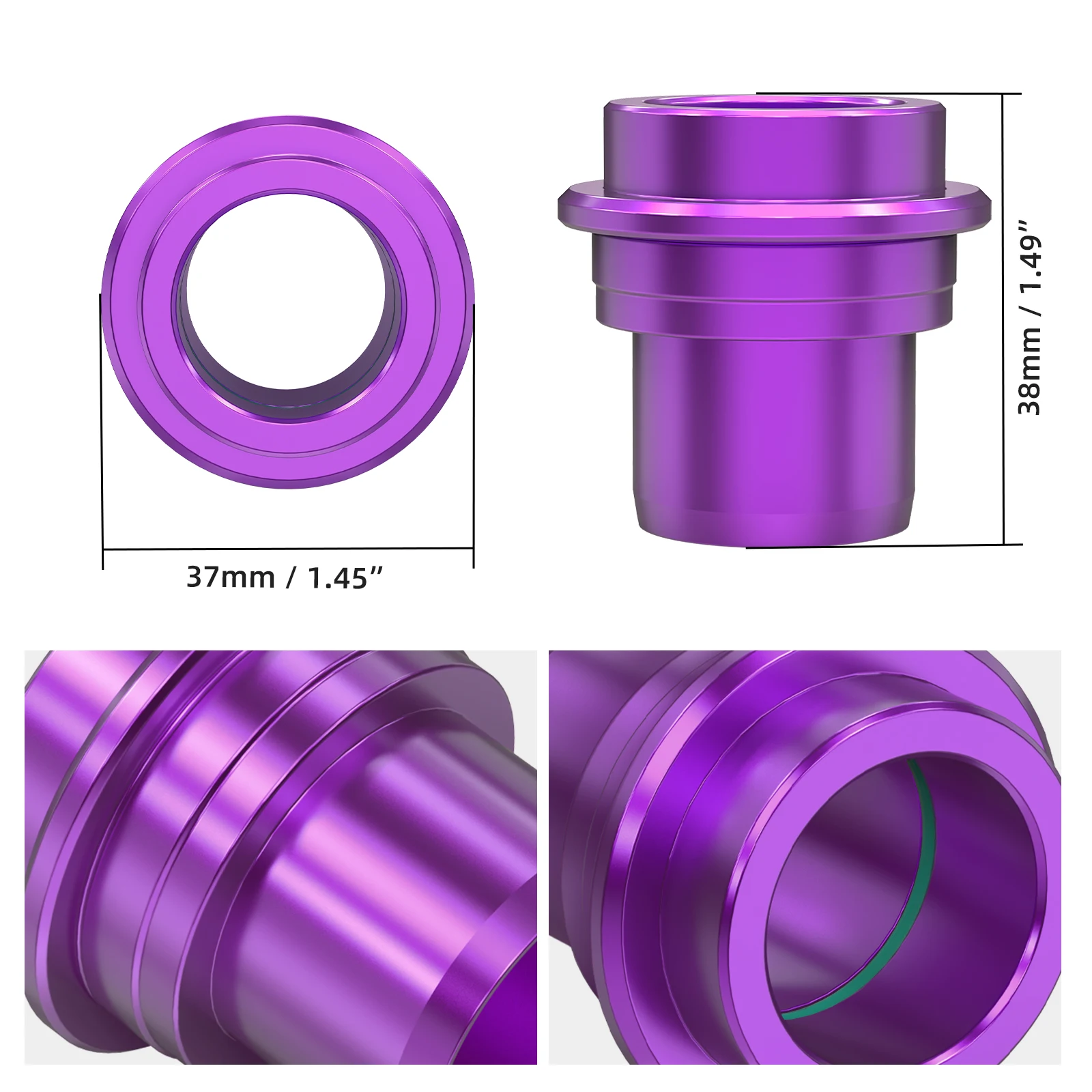 NICECNC 2024 2025 Für Stark Varg EX Stark Varg MX Motocross 37/44mm Vorder- und Hinterrad-Distanzscheiben Nabenkragen Elektro-Dirtbike – Detail 3