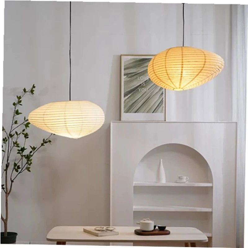 

Nordic Paper Pendant Lights for Table Dining Room Coffee Kitchen Island Chandelier Home Decor Simple Hanging Lusters Luminaires