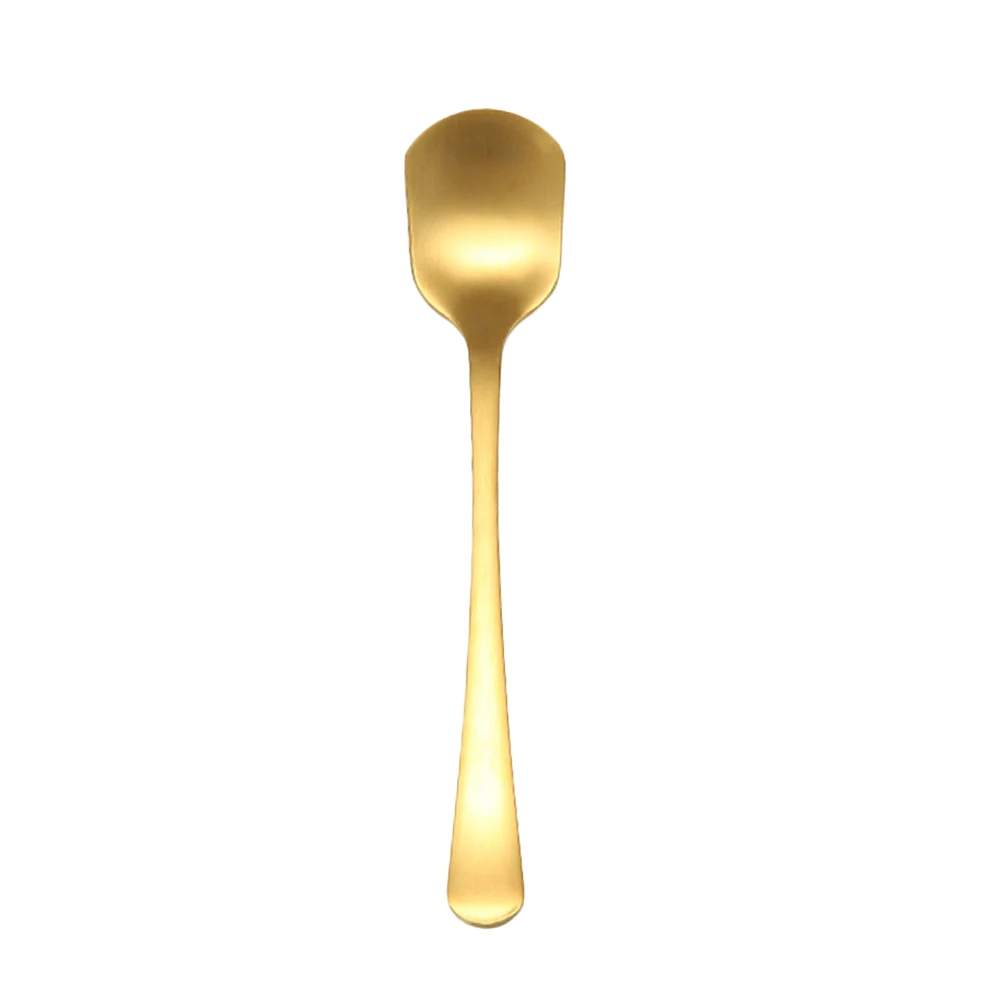 

6Pcs Creative Polished Stainless Steel Spoon Retro Fashion Design for Coffee Stirring Dessert Sugar Salad Appetizers