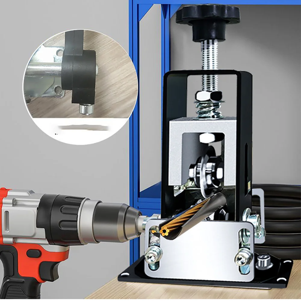 Manual Wire Stripping Machine,Visible Stripping Depth Reference, Portable Aluminum Frame Wire Peeler for Scrap Copper Recycling