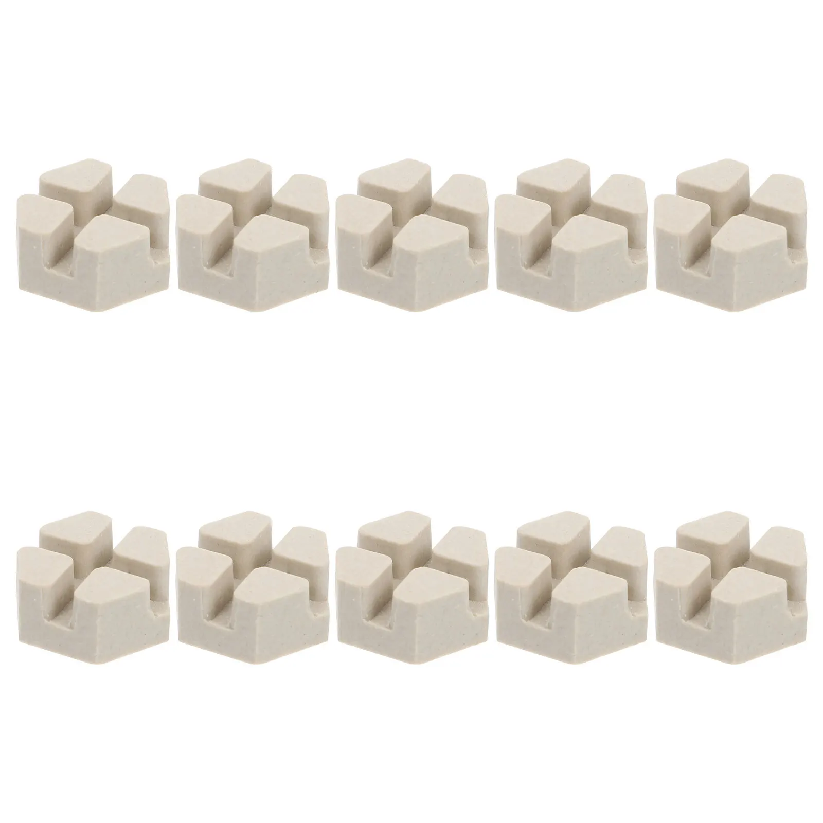 

10Pcs Coral Frag Base Premium Ceramic Material Small Lightweight Non-Rusty Smooth Safe for Aquarium Fish Tank Coral Breeding