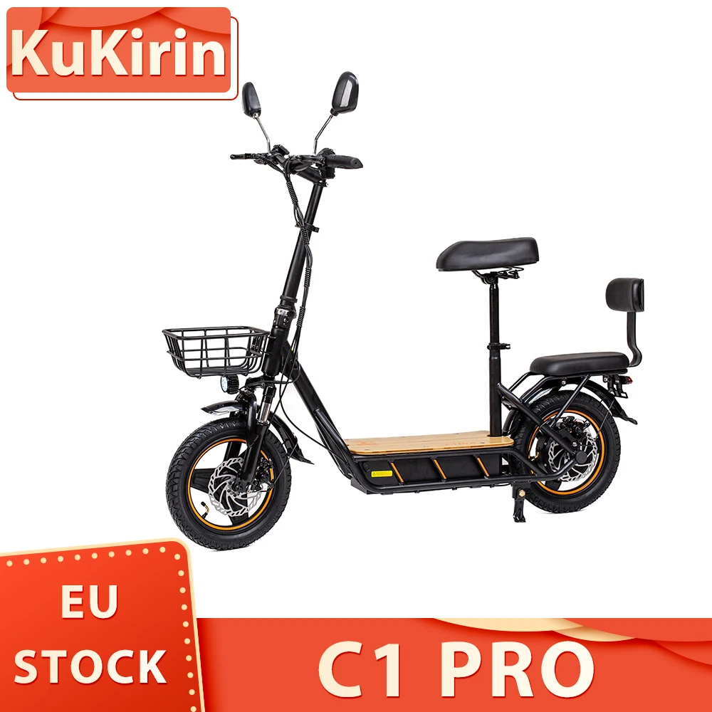 Upgraded Version KuKirin C1 Pro Electric Scooter 500W Motor 48V 26Ah Battery 14-inch Pneumatic Tire 45km/h Max Speed 100km Range