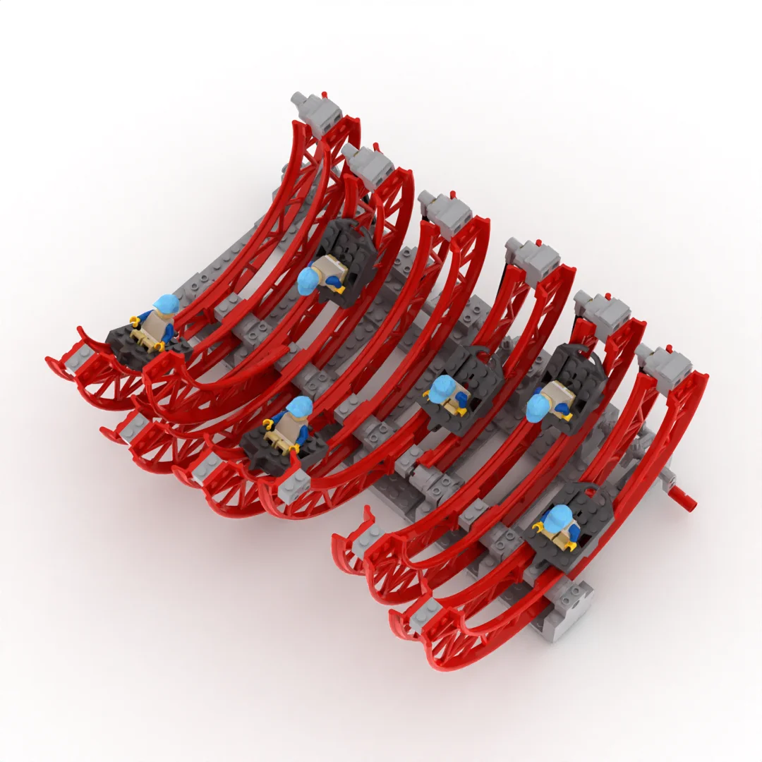 

MOC STEM Technological Building Blocks Amusement Roller Coaster Model Science Toys For Children Antistress Assembly Bricks Kits