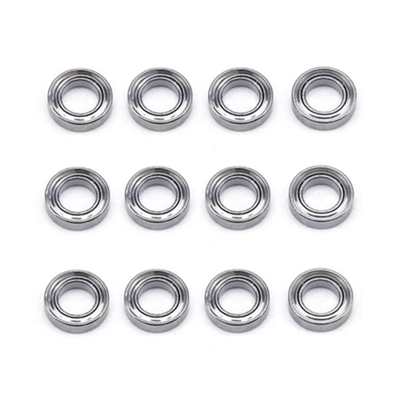 12Pcs 144001-1296 4x7x2mm Bearing Spare Accessories for Wltoys 144001 124019 124018 RC Car Upgrade Parts