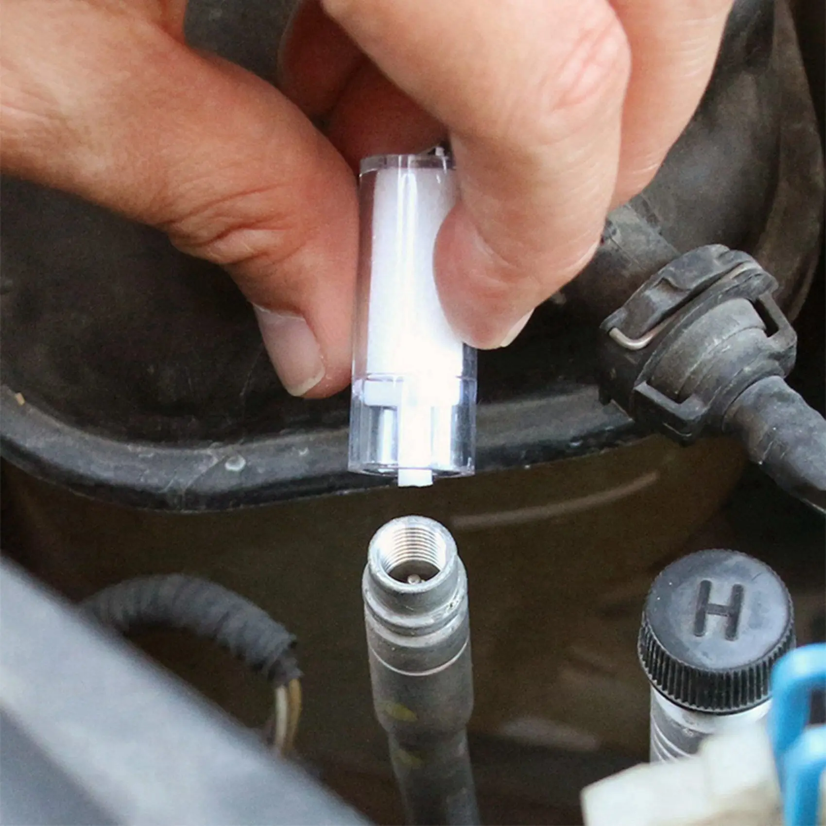 20Pc Car Aircon Oil Checker Automotive Air Conditioning R-134A Refrigeration Oil Testing Instrument A/C Oil Test Cotton