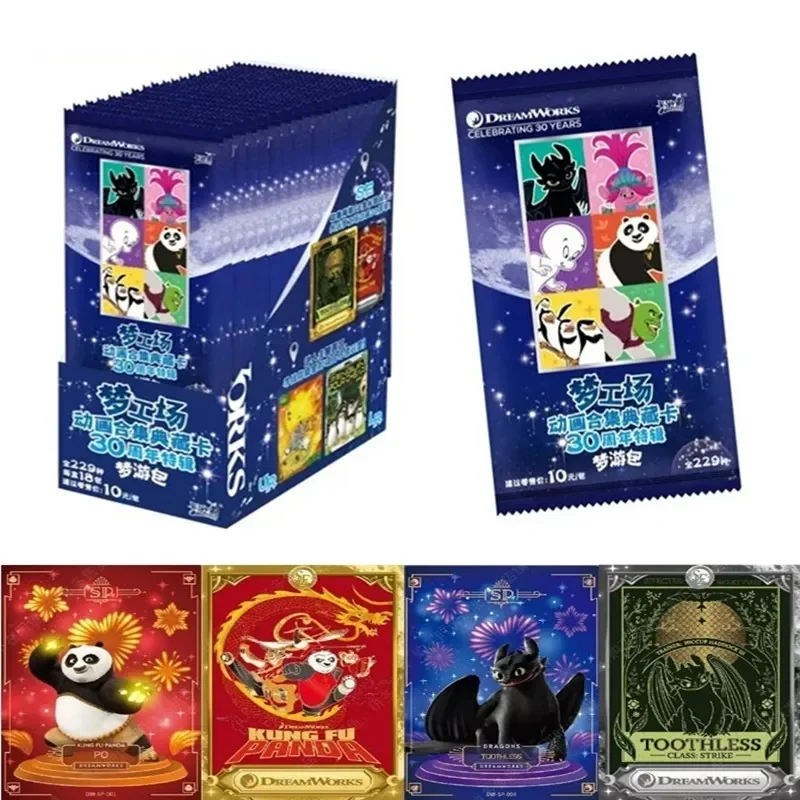 KAYOU DreamWorks Studios Animation Collection Card Kung Fu Panda How To Train Your Dragon The Penguins of Madagascar Cards Toys