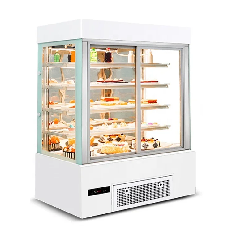 

Lecon Commercial Bakery Shop Showcase 5 Layer Refrigerator Chiller Upright Cake Display Fridge