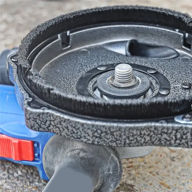 【KITS】 Copertura antipolvere per smerigliatura in alluminio da 125 mm per smerigliatrice angolare: protezione antipolvere inclusa mola da 125 mm