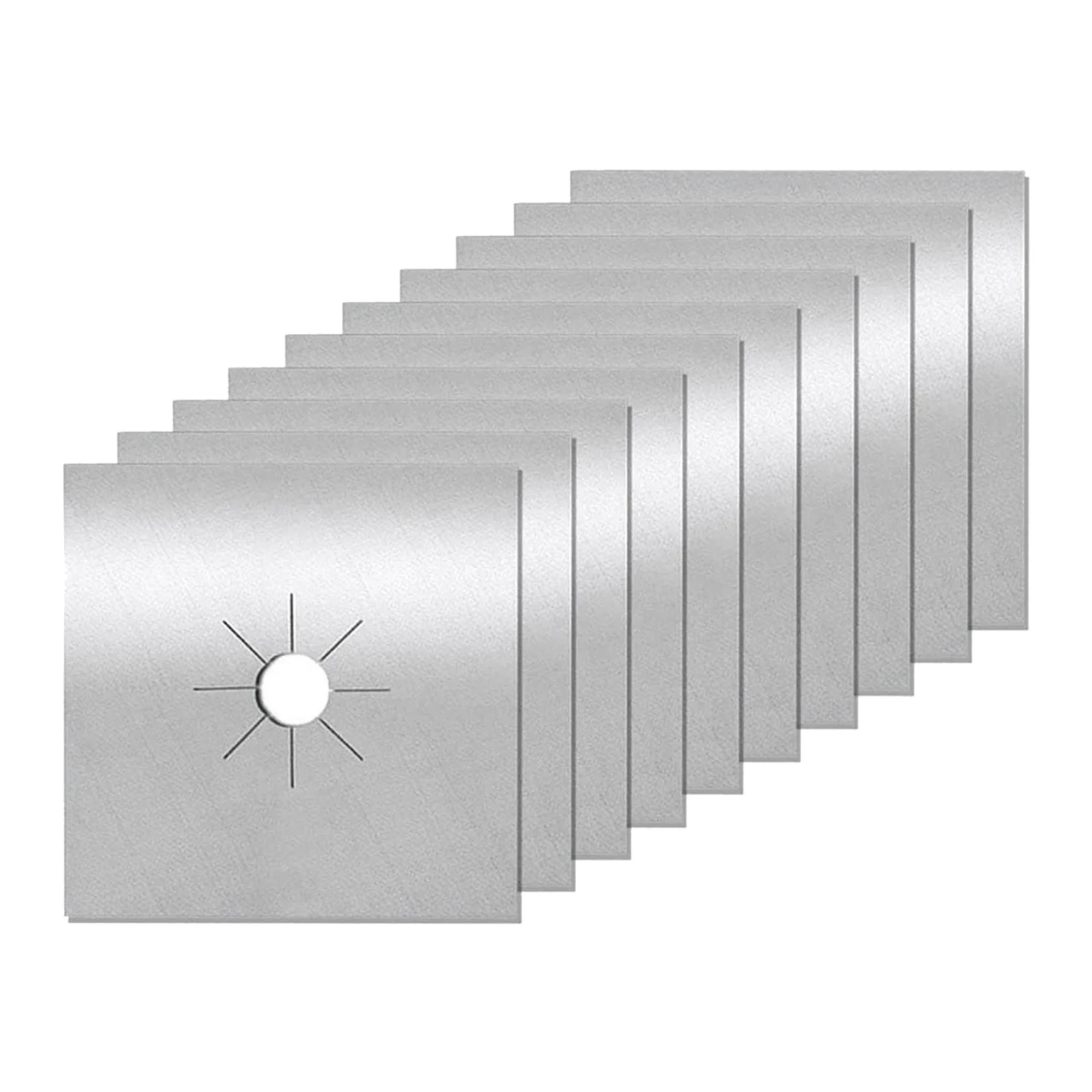 أغطية موقد الغاز 10 عبوات من أغطية موقد الغاز القابلة لإعادة الاستخدام غير لاصقة