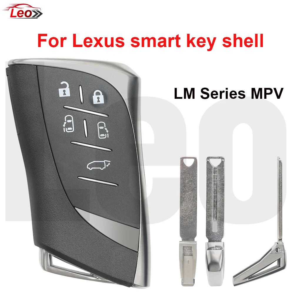 Leo 5button With side sliding door button Car smart key shell for Lexus LM series LM300H LM350H LM550H MPV key