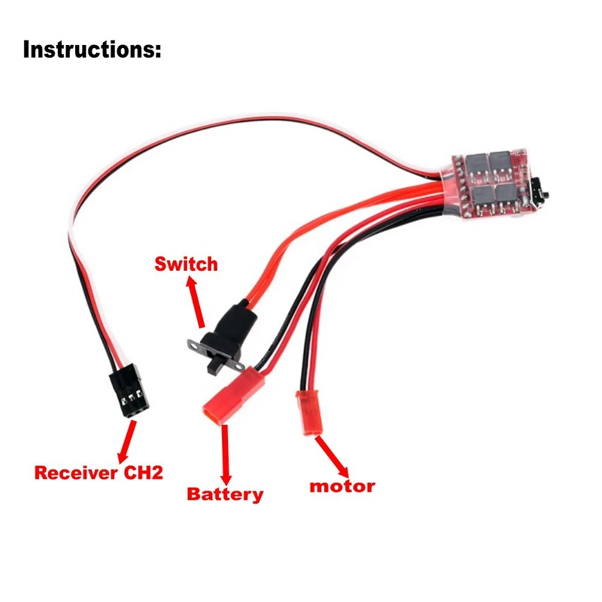 2.4G CH3 Remote Controller Kit Transmitter ESC Receiver Battery Set for WPL C14 C24 MN D90 MN99S RC Car Upgrade Parts