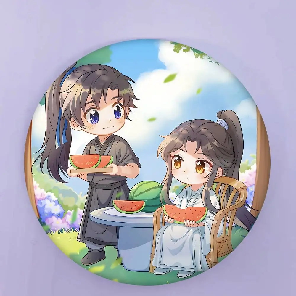 Chu WanningS Mo Ran الكرتون جولة زر دبابيس شعار دبابيس الإبداعية على ظهره الملابس الديكور موضة الكرتون مجوهرات هدايا #3