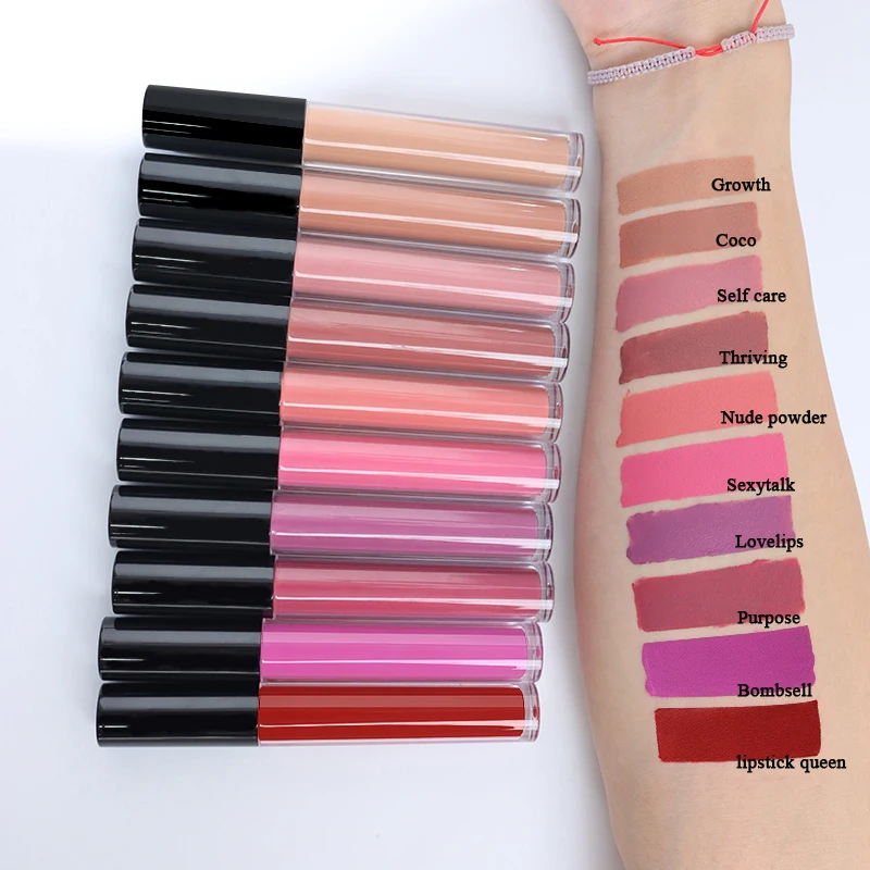 BIVANFE Private Label Cosmetics Long Lasting Matte Lip Stick Vendors Female Beauty Makeup Waterproof Liquid Lipstick