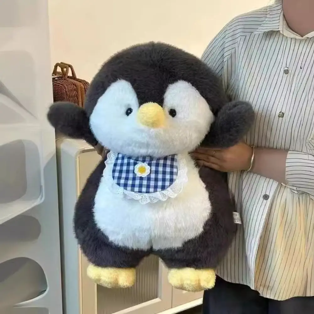 Juguete de pingüino bonito de peluche Kawaii, muñeco de peluche suave de 40CM, regalo para niños, muñeco de peluche esponjoso