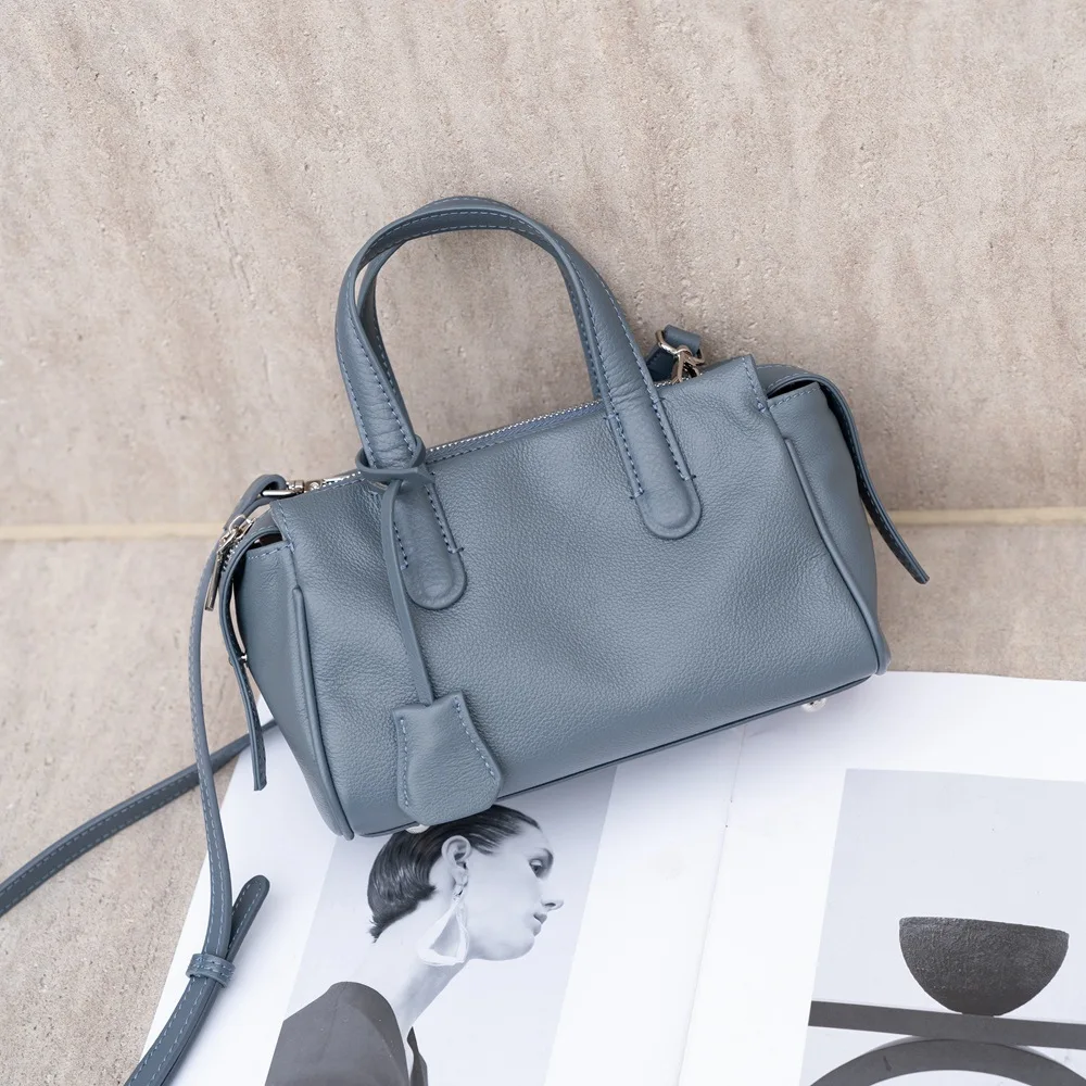 

Кожаная женская маленькая сумка через плечо, из натуральной кожи высшего качества, простая и элегантная, дизайнерская люксовая сумка