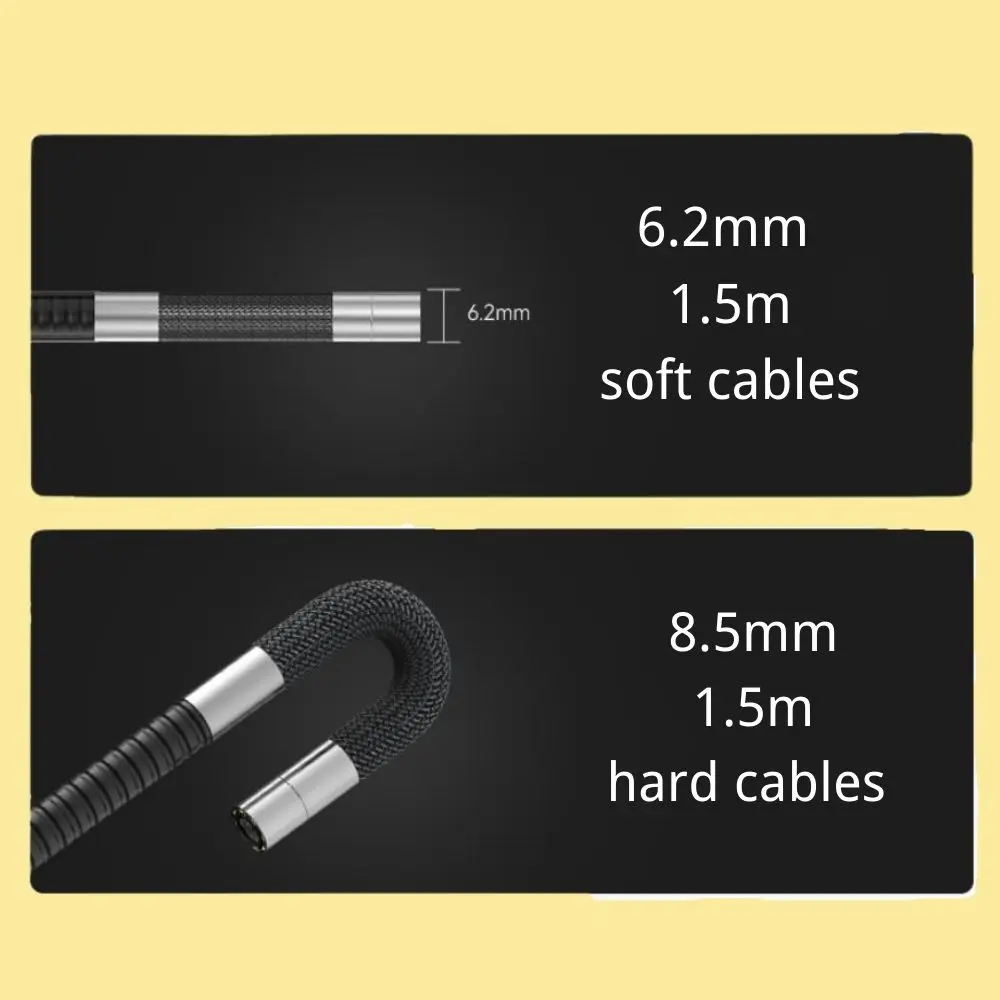 Imagem -04 - Articulando Borescope Endoscópio Dirigível Polegadas Vídeo Endoscópio Inspeção Câmera Fibra Óptica para Aeronaves Automotivas