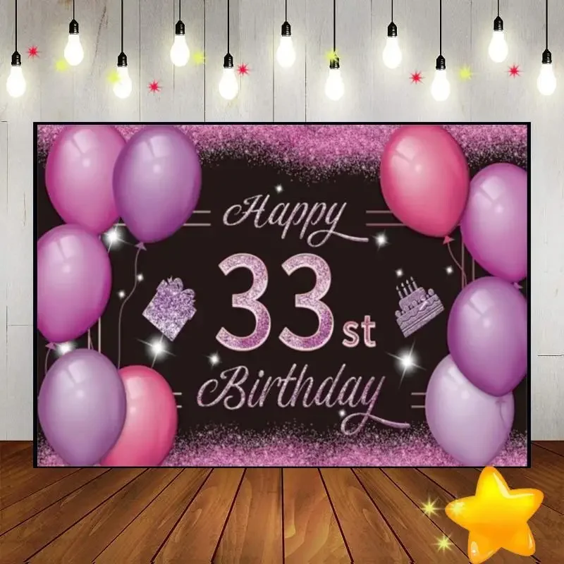 Happy 31th32th33th34th35th Birthday Game Smash Cake Background Fairy Photography Artistic Green Screen Red Backdrop Photo Man Pa