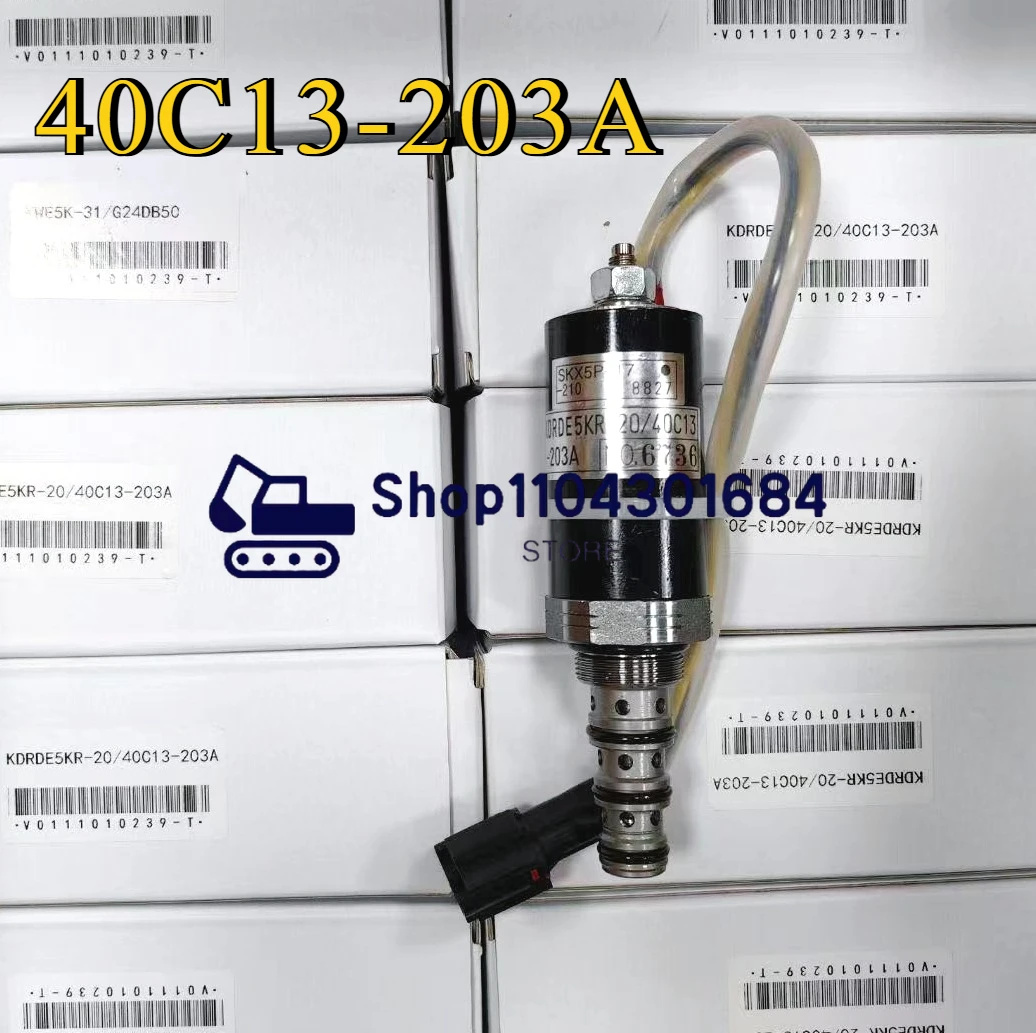 

40C13-203A SKX5P-17-210 KDRDE5KR-20 EZ20V00018F1 Solenoid Valve For Kobelco SK200-6E SK230-6E SK200-8 SK120 SK135 SK200 SK210