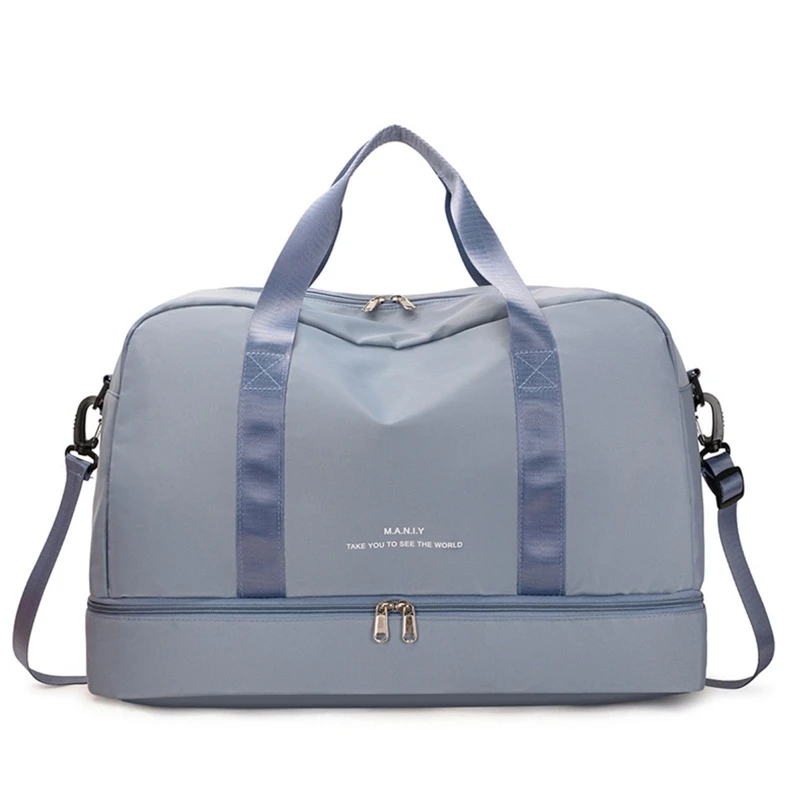 Travel Bag with Shoe Compartment Sport Tote Gym Handbag Large Capacity Weekender