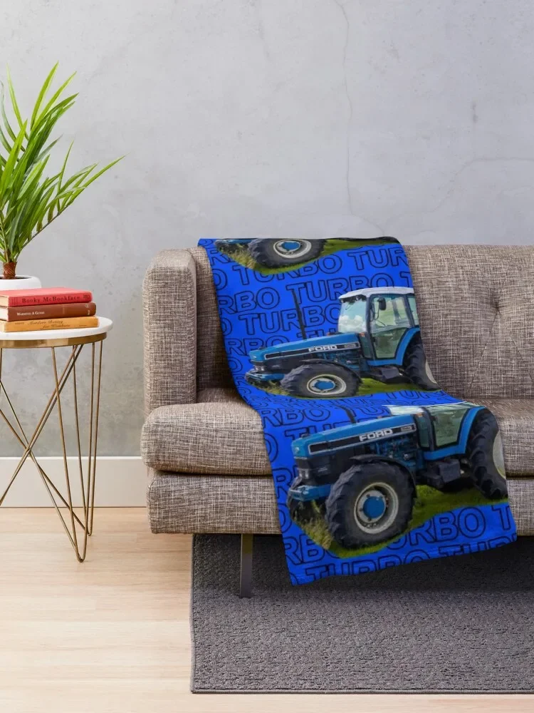 blue tractor Throw Blanket heavy to sleep wednesday Thermal Blankets