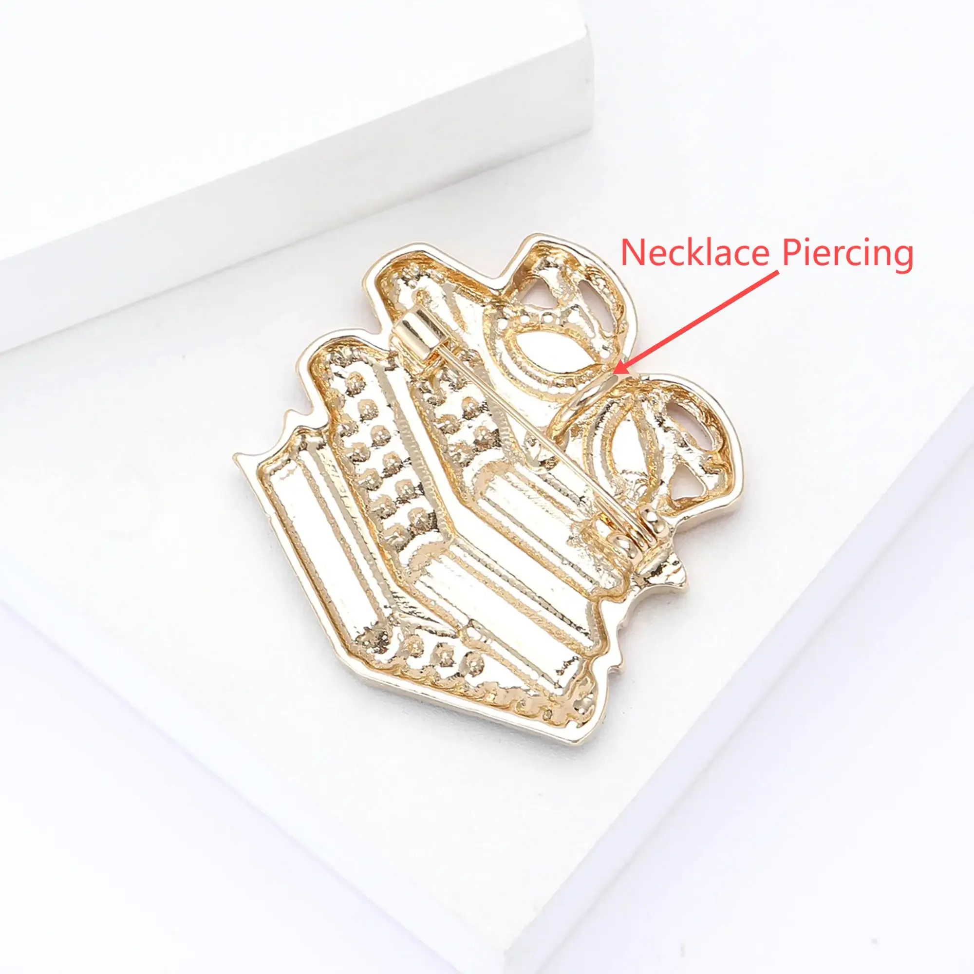 Enamel Glasses Book Brooch for Women Unisex Rhinestone Quill Pen School Supplies Drawing Board Pins Party Friend Gifts Accessory