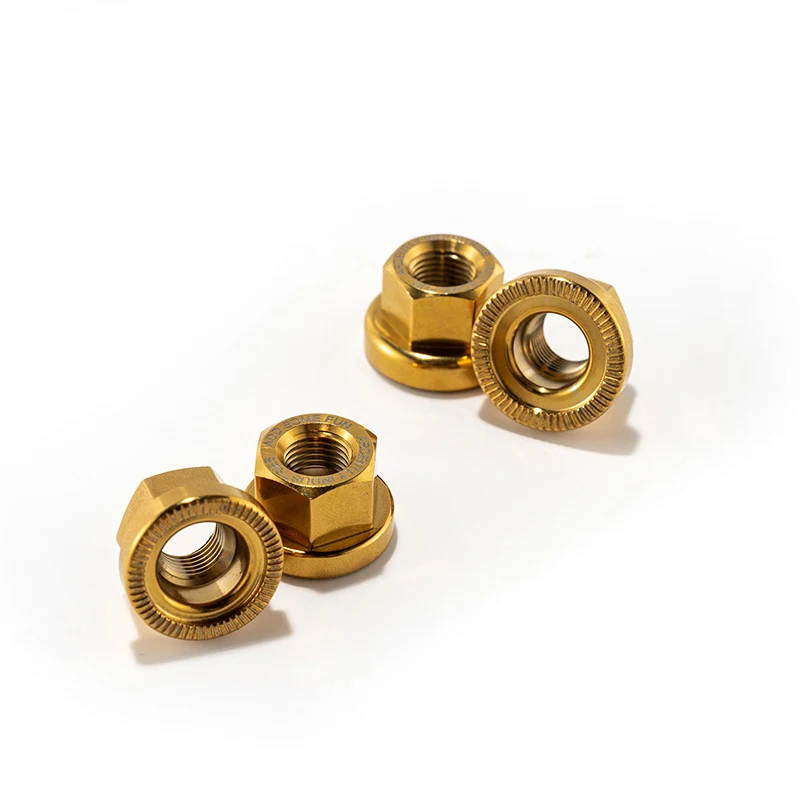 

ARDENTLY Titanium Hub Nuts M9 M10 Rust High Strength Front Rear Wheel Screws Fit MTB Fixed Gear Road Bike Durable Cycling Access