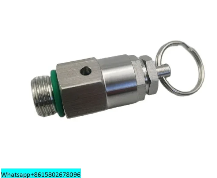 3pcs  G1/4 Stainless Steel SS304 Male Pressure Relief valve, Mini Adjustable 0-8bar Safety