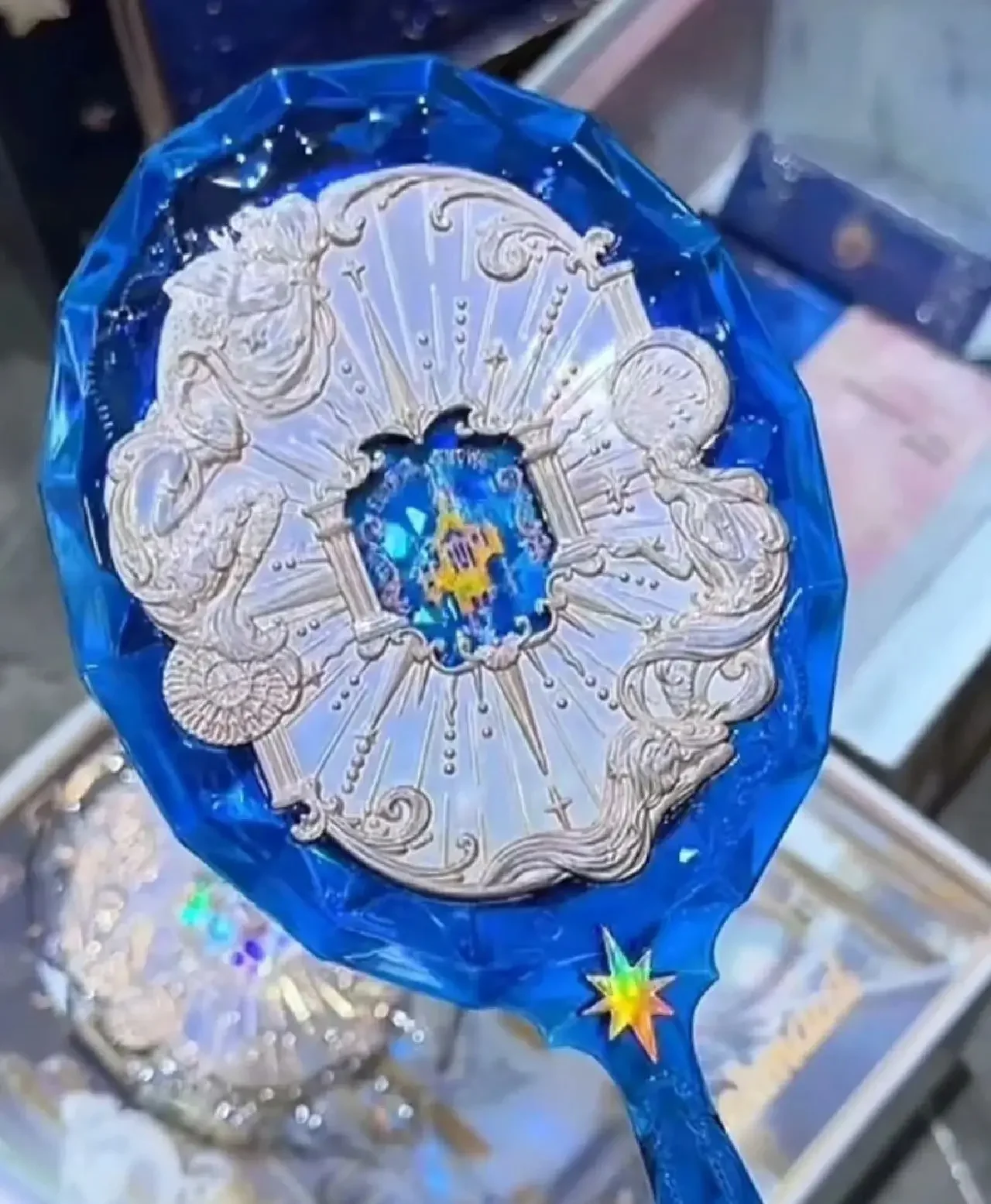 フラワーノウズミラー ムーンライトマーメイドコレクション 手持ちミラー 限定 ホワイト ブルー ピンク チョコレート フェアリーミラー