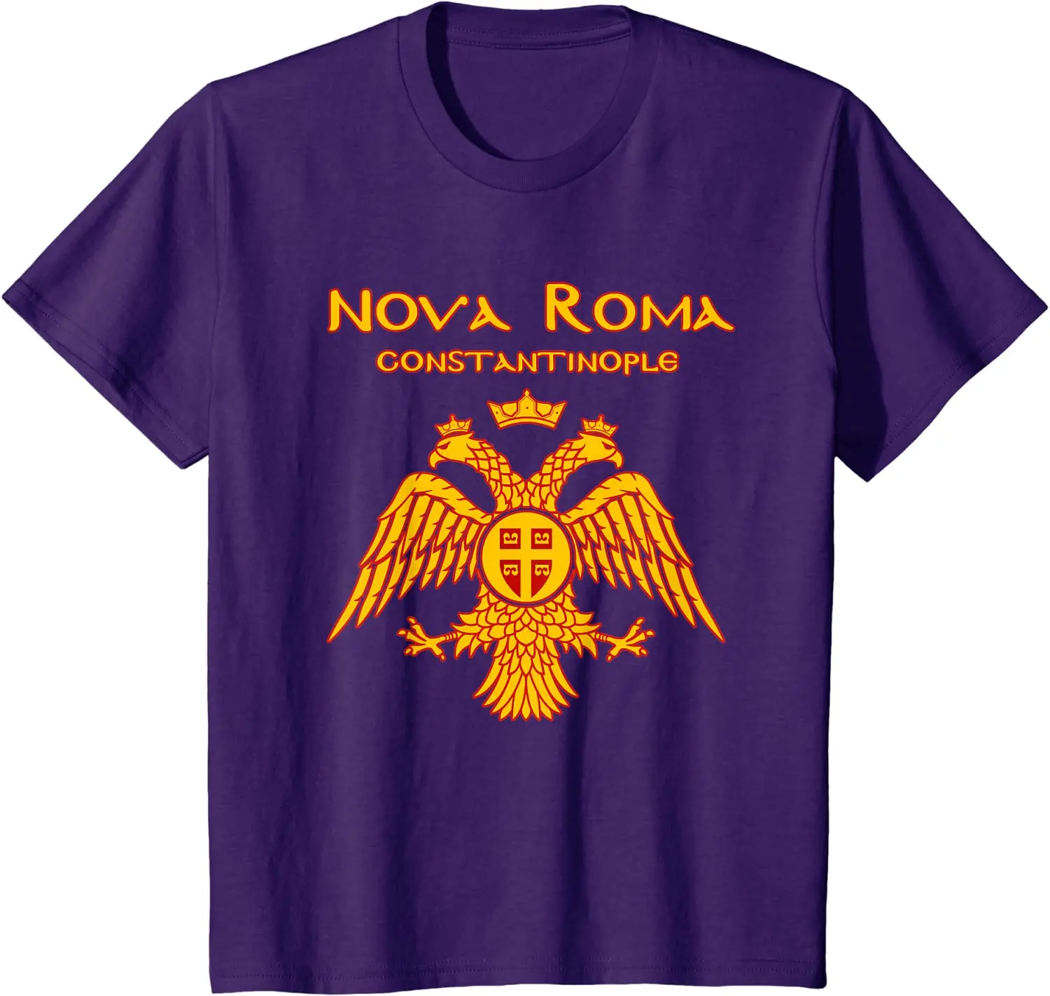 The Byzantines Eastern Roman Empire Eagle Rome Latin SPQR T-Shirt. Summer Cotton O-Neck Short Sleeve Mens T Shirt New S-3XL