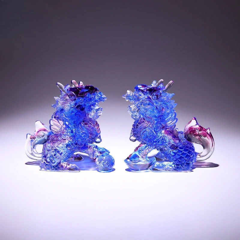 Glazed Lucky Kirin Ornament A pair of bedrooms, living room and home
