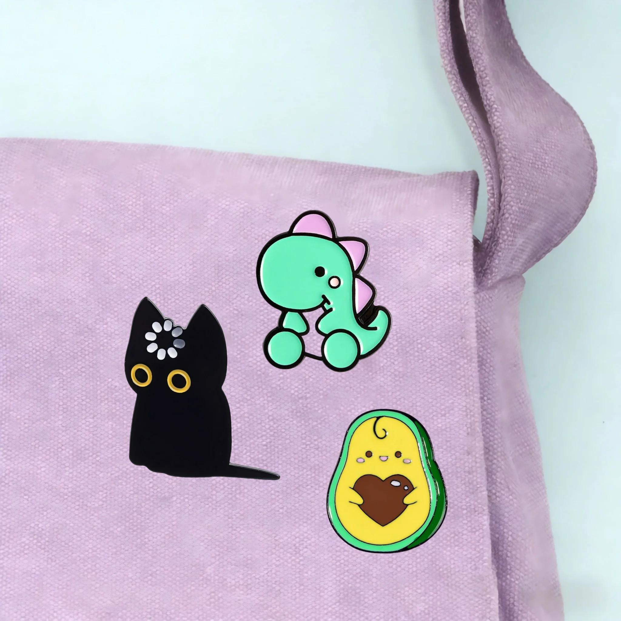 Tech Accessories Backpack - Cute Black Cat Loading Enamel Pin