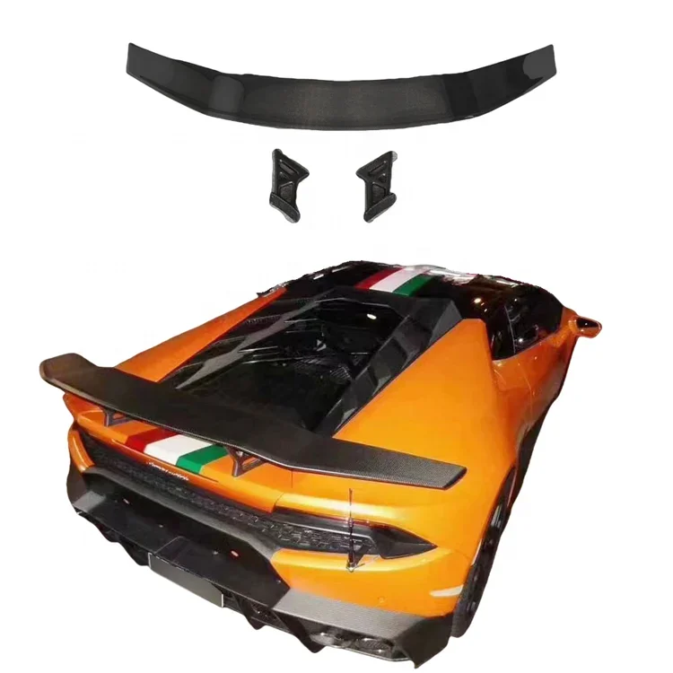 M Style Carbon Fiber Rear Spoiler For Lamborghini Huracan EVO big Wing LP610 LP580