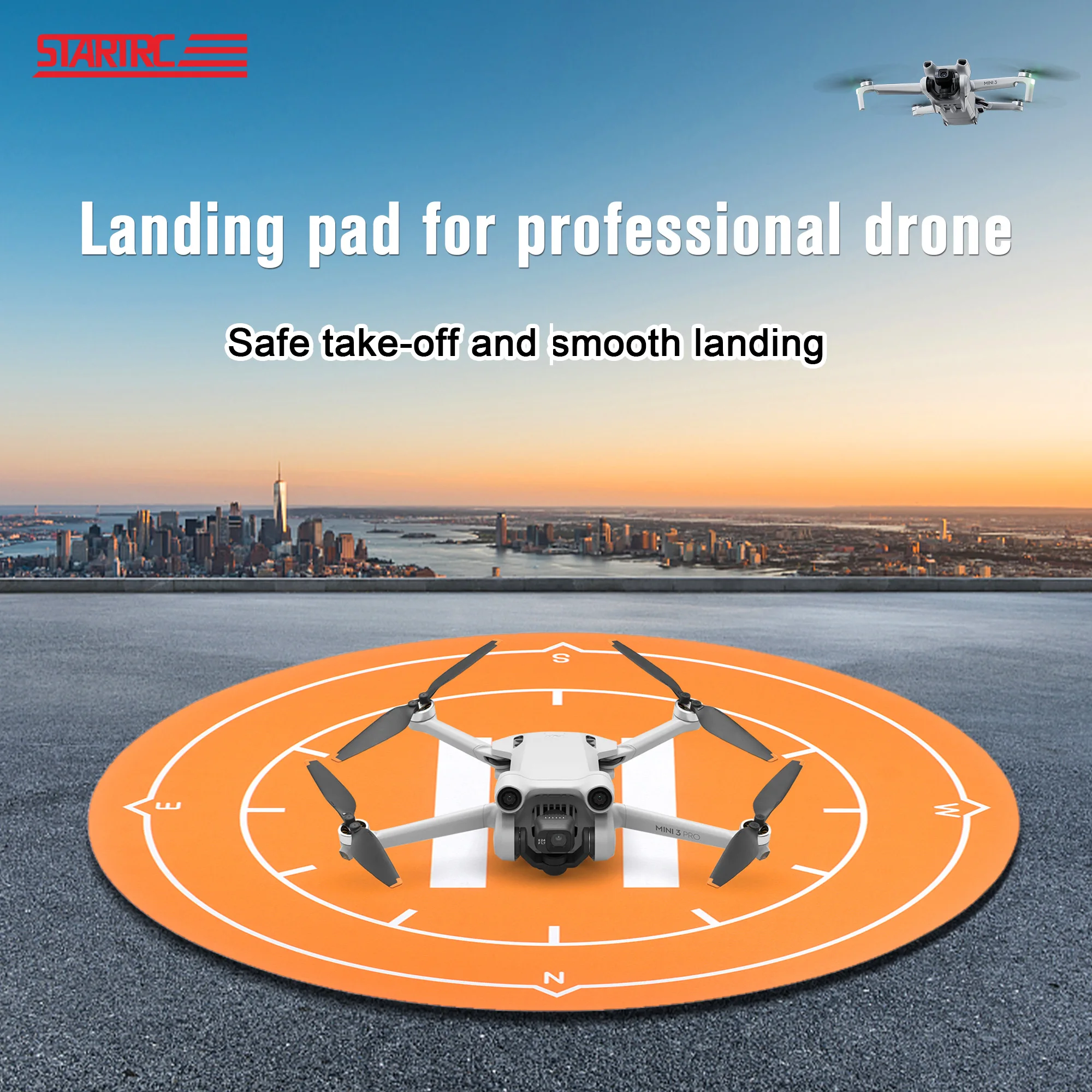 50cm Drone Quadcopters Accessories Universal Foldable Landing Pads RC Dron Mat Quadcopter Parking Pad Thickness 3MM