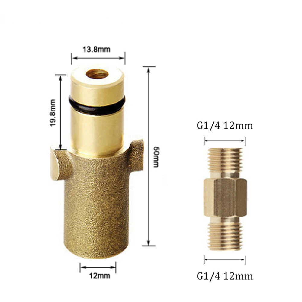 Adaptador de arandela de alta presión para Nilfisk Gerni Series, conexión para espuma de nieve, pistola generadora de espuma, arandela de coche