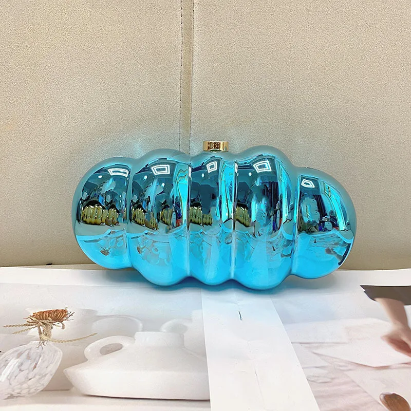 

Fashion Trend Metal Heavy Industry Caterpillar Acrylic Bag Niche Design High-end Handlebar Messenger Bag