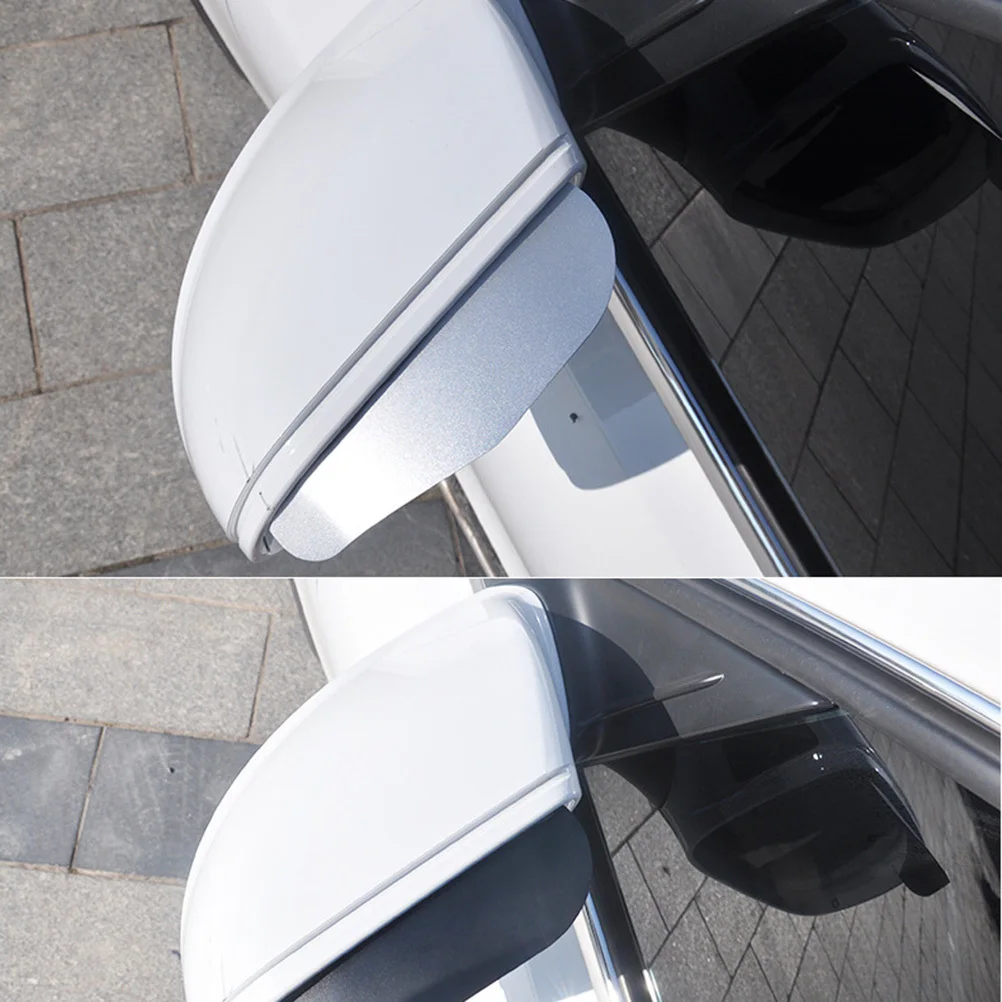 

2pcs Rearview Mirror Rain Shield Black Aluminum Alloy Side Mirror Cover For Car Suv Truck Waterproof Scratch-Resistant Use In